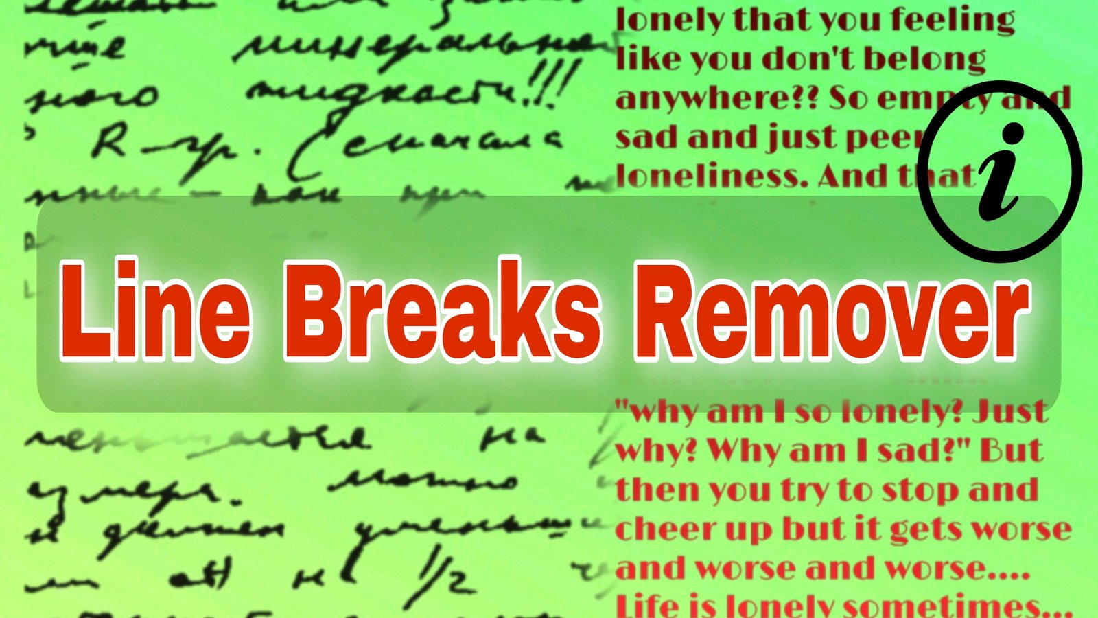 How to use Remove Line Breaks Tool